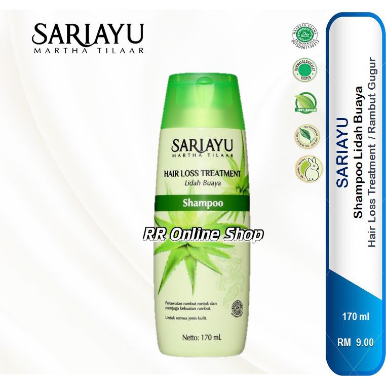 Sariayu Hair Loss Treatment Lidah Buaya Shampoo 170ml Shopee Malaysia