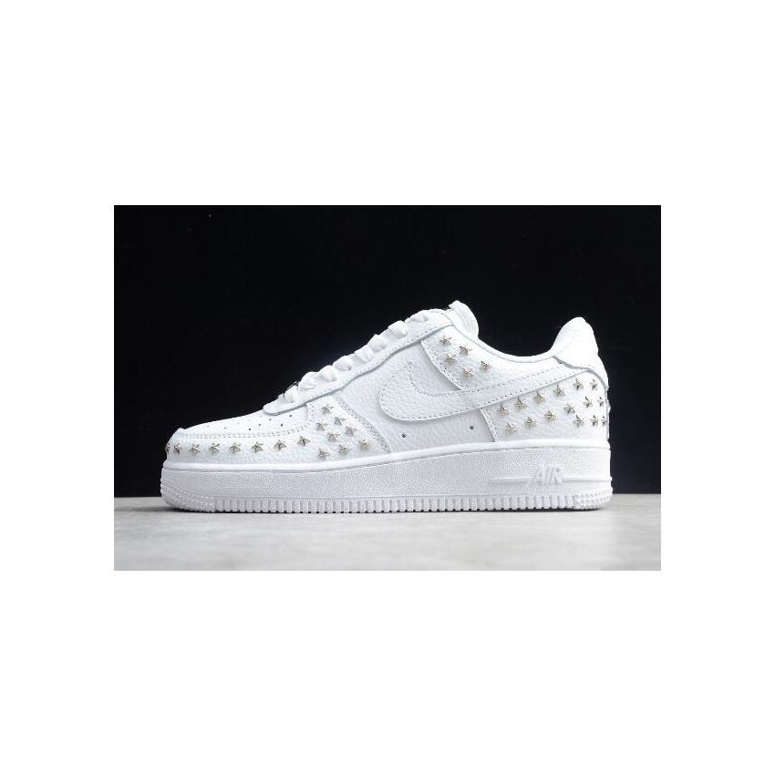 nike air force star studded white