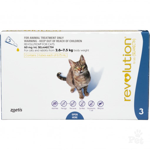 REVOLUTION (ZOETIS) For Cats 2.6kg 7kg (3 dose) Shopee Malaysia