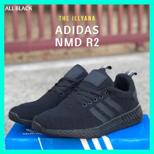 STOCK] ADIDAS NMD ALL BLACK Shopee