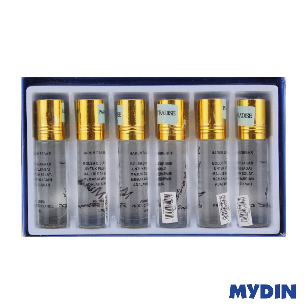 Perfume Attar Oil - Paradise (8ml x 6)