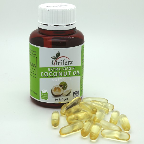 Orifera Virgin Coconut Oil 1300mg Softgels 50's | Shopee Malaysia