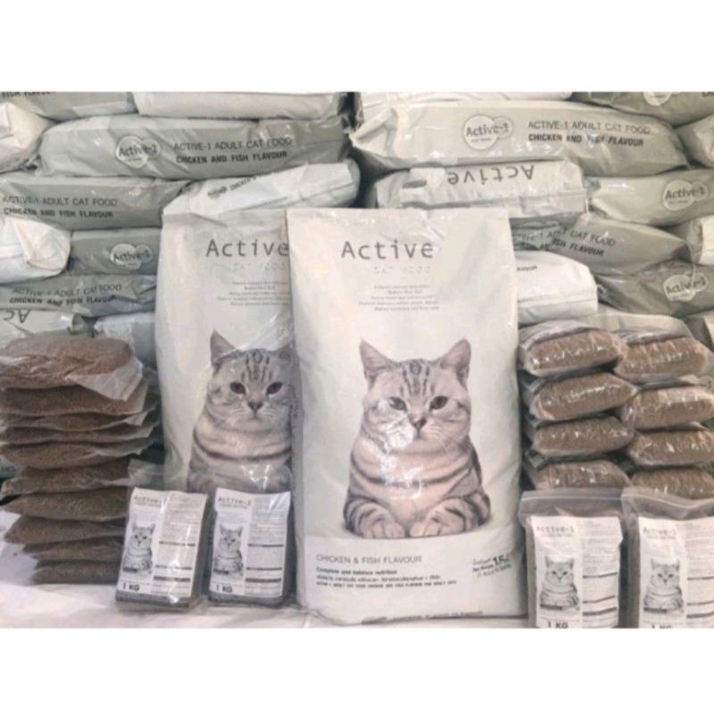 Makanan Kucing Kualiti 1KG Kibbles Cat Food Repack | Shopee Malaysia