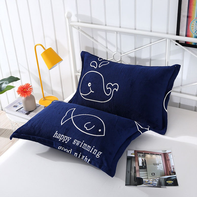 Winter Warm Coral Fleece Pillowcase Flannel Pillow Case Shopee