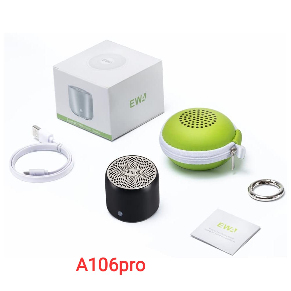 EWA-A106pro Ultra Mini Bluetooth Speaker Outdoor Car Subwoofer Waterproof Smart Portable Bluetooth Speaker