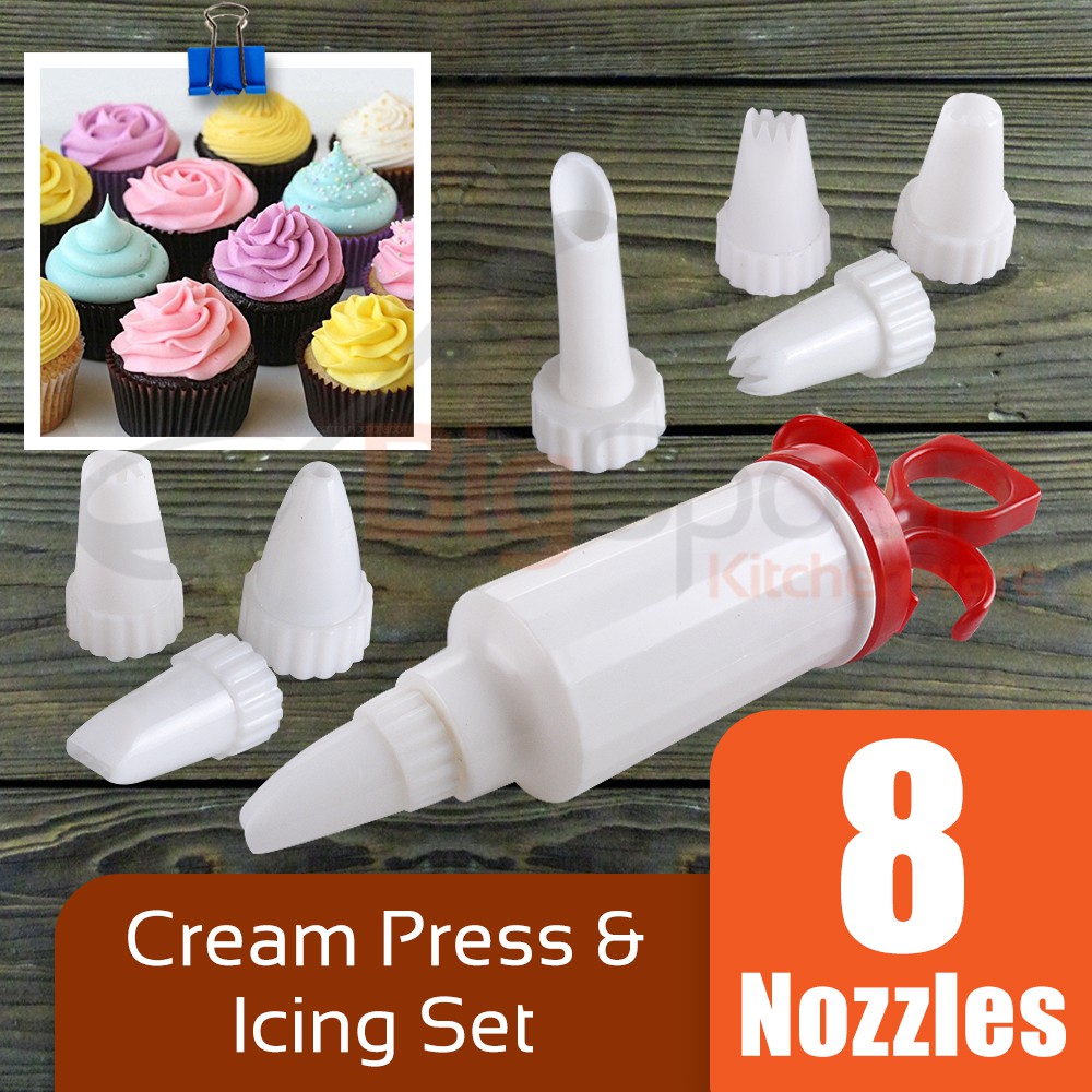 Cream Press & Icing Set (8 nozzles)