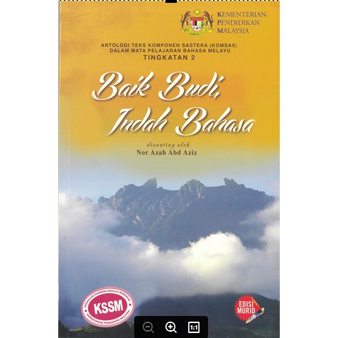 Novel baik budi indah bahasa Tingkatan 2
