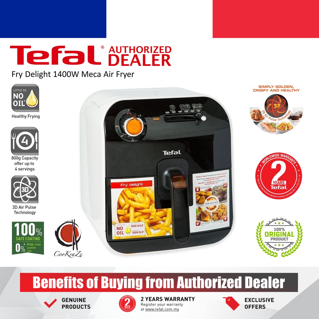 🔥 Tefal Fry Delight 1400W Air Fryer Meca FX1000 FX100040 Hot Blower