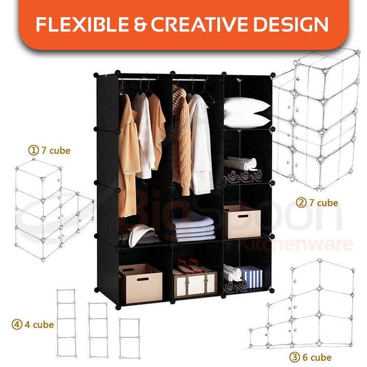 Bigspoon Wardrobe Cube Cabinet Cubes 12 Cube Wardrobe Cabinet