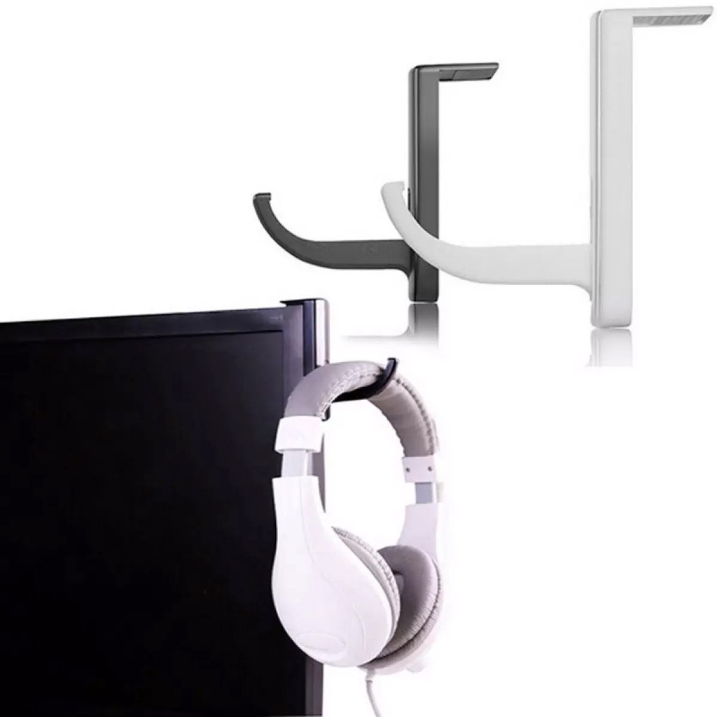 1PCS Headphone Hook Holder Headphone Hanger Headset Stand Monitor Desk Earphone Wall Display Used