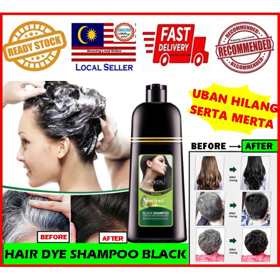 Mokeru Hair Dye Noni Color Black Fruit Natural essence magic shampoo Rambut  Pewarna Syampu Halia 玛奇诺老姜王一支黑 | Shopee Malaysia