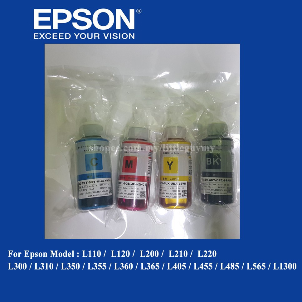EPSON T664 Compatible Refill Ink For L120/L210/L360/L1300 (C,M,Y,K) 4