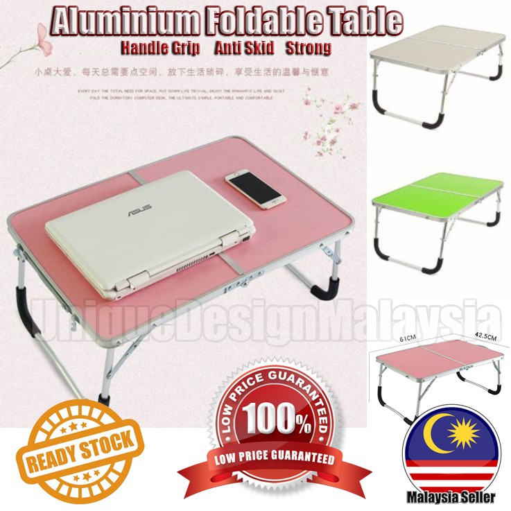 Aluminium Foldable Laptop Desk Portable  Folding Computer 