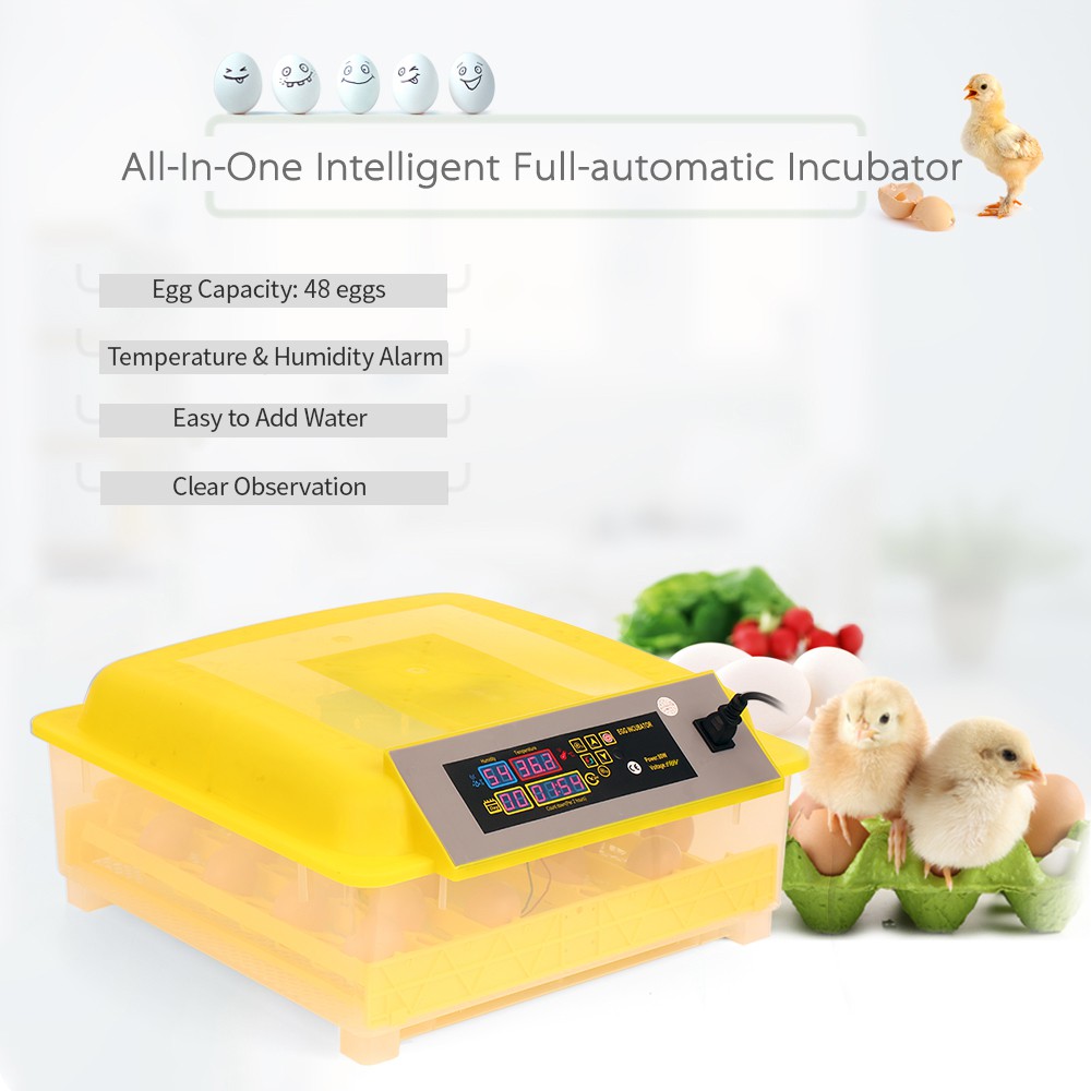 48 Eggs Intelligent Automatic Egg Incubator Temperature Control Hatcher Shopee Malaysia