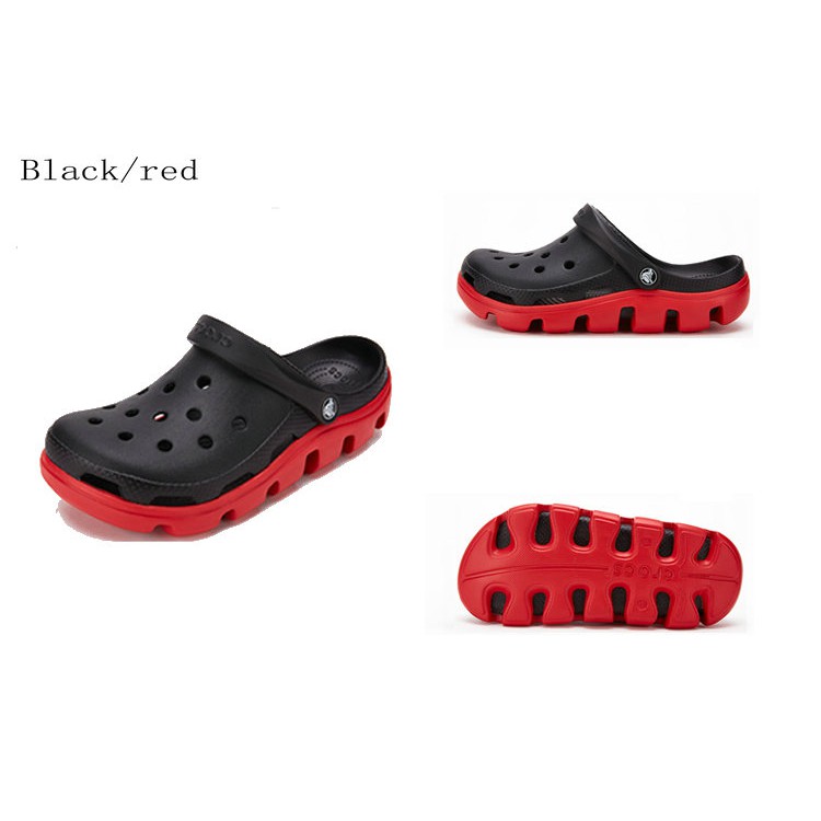 men red crocs