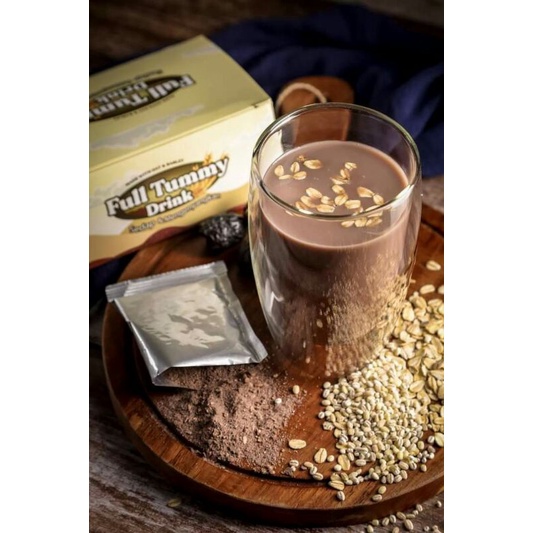 Full Tummy Drink By Alfa Minuman Coklat Oat Diet Kurus Mengenyangkan