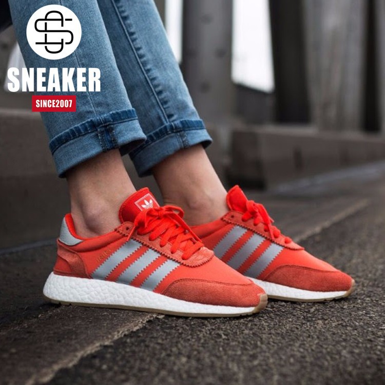 Authentic Adidas Pink Iniki Boost Running Shoes For Men And Women Ba9998  Ba9999 | Shopee Malaysia