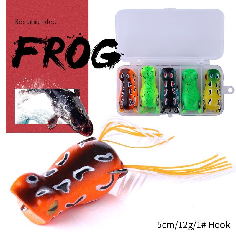 Zydh Popper Frog / Katak Popper / Top water Soft Frog / 5cm 12G Frog
