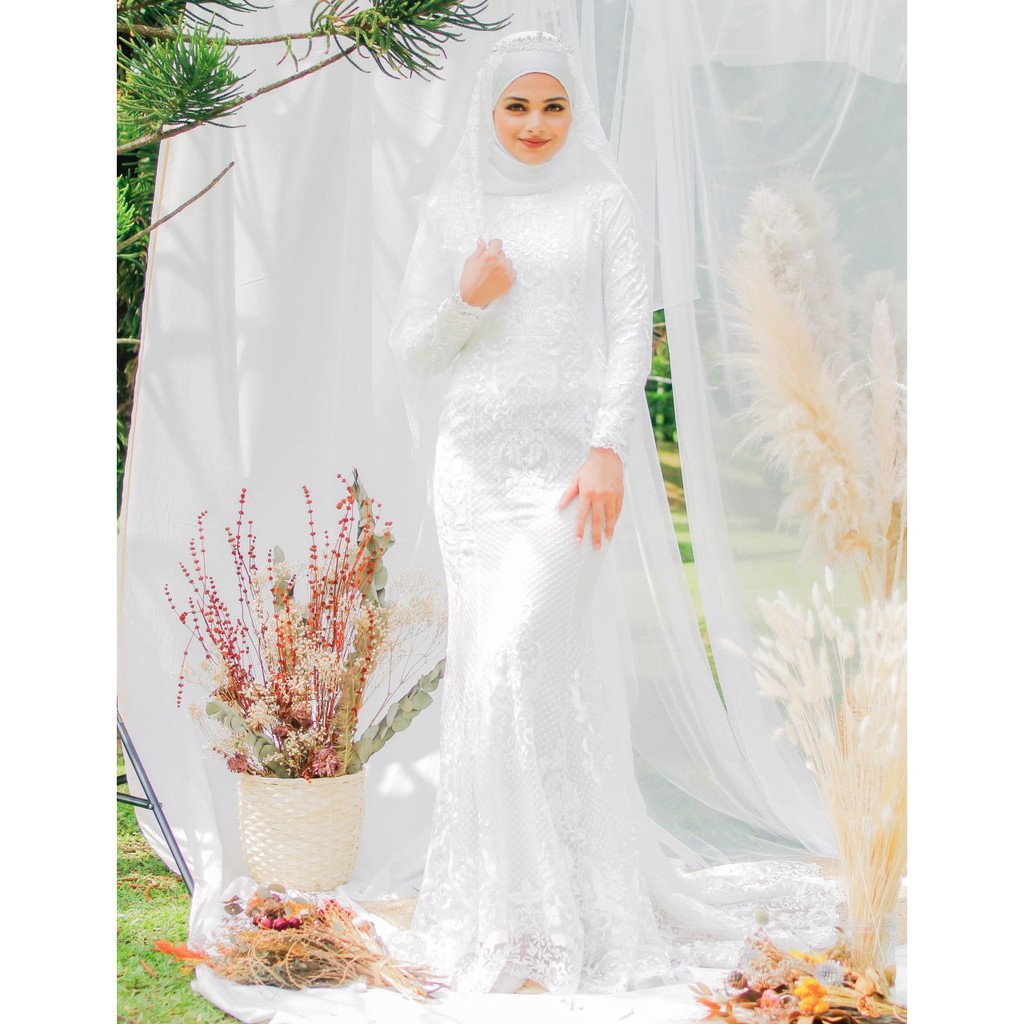  HIJABISTAHUB JACQUELINE DRESS BAJU  KAHWIN  NIKAH  