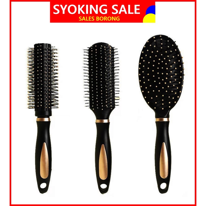 Comb Hair Sikat Rambut Massage Scalp Kulit Magic Brush Stylish Cushion Girl Fashion Cute Salon Cat Perempuan Ladies 按摩梳子