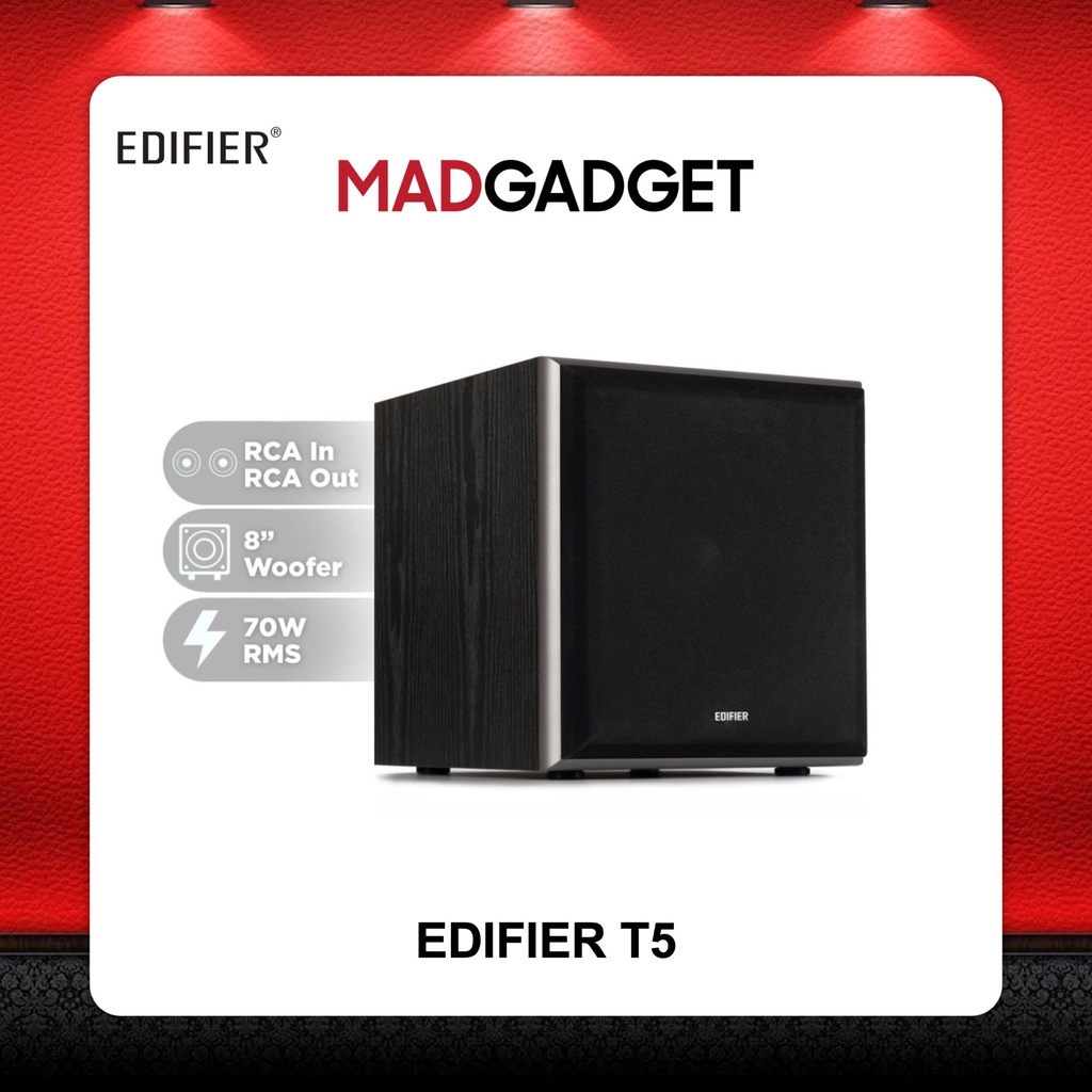 EDIFIER T5 8 inch Powered subwoofer with RCA input output Strong