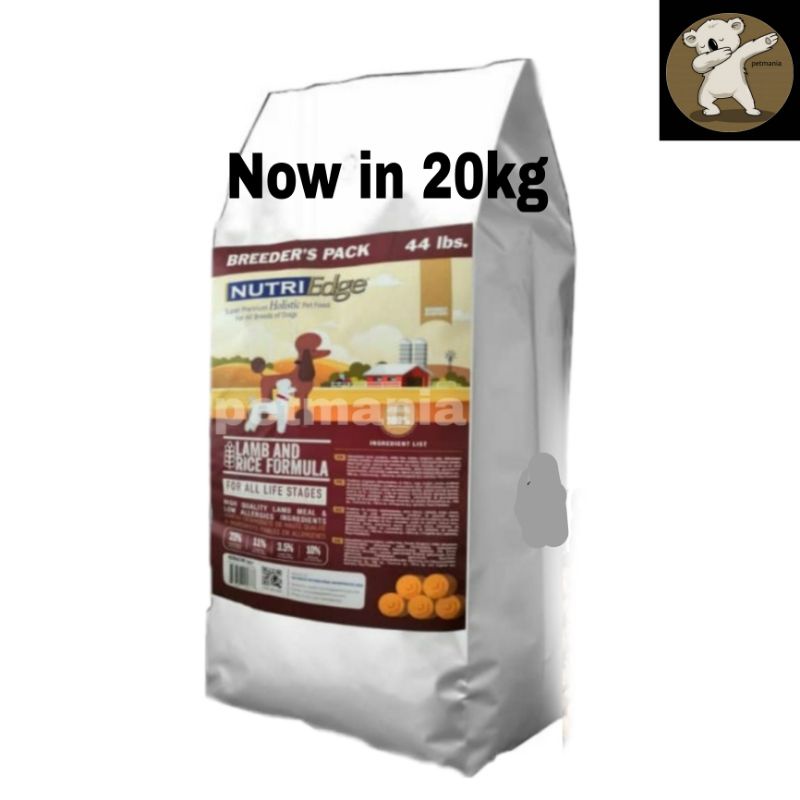 Nutriedge (15/3 promotion)Dog Food - Lamb 20kg Breeder Bag (01/2023 ...