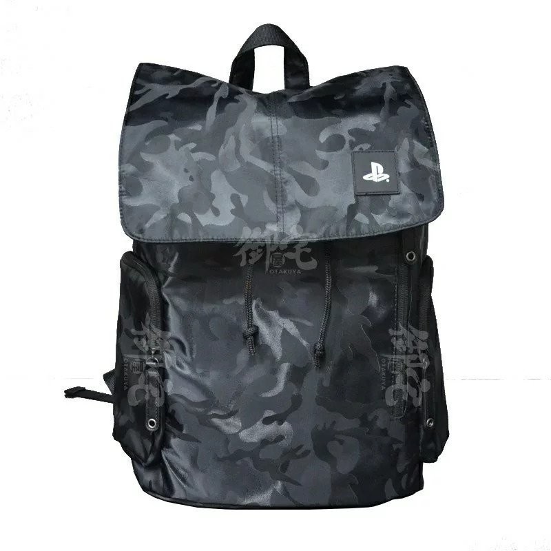 black camouflage backpack