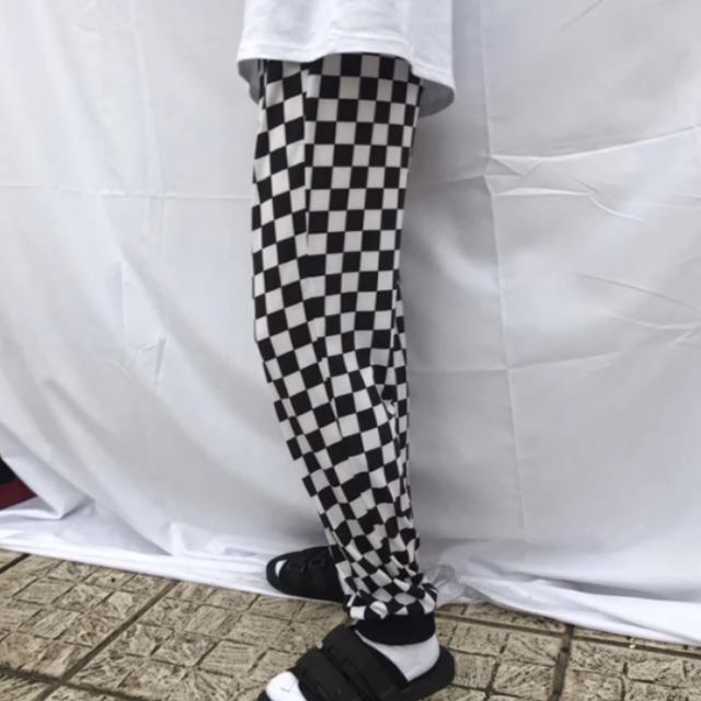 mens checkerboard pants