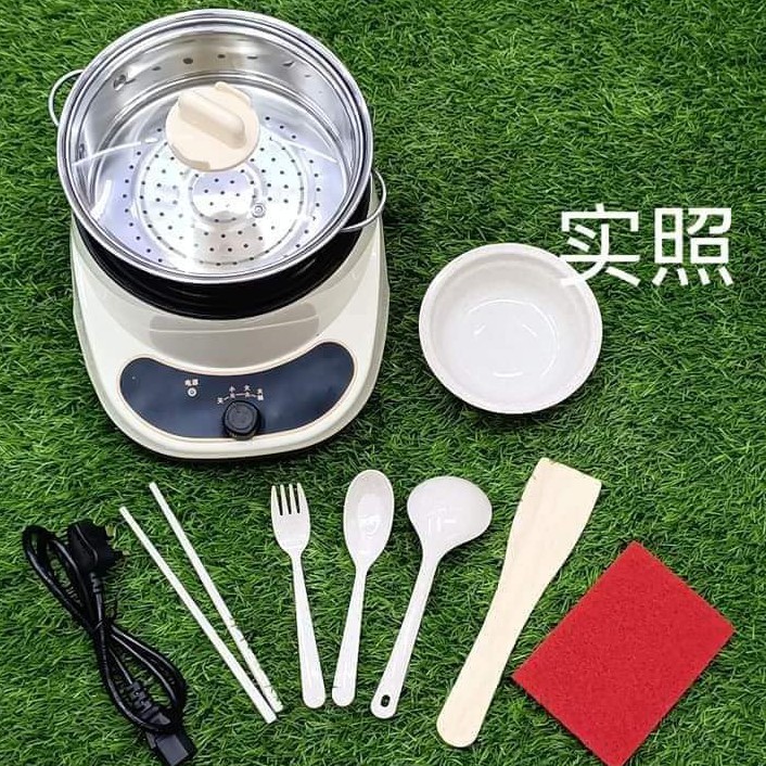 Multifunctional Non Stick Electric Skillet 20cm多功能不粘电煮锅Kuali Elektrik Tanpa Lekat