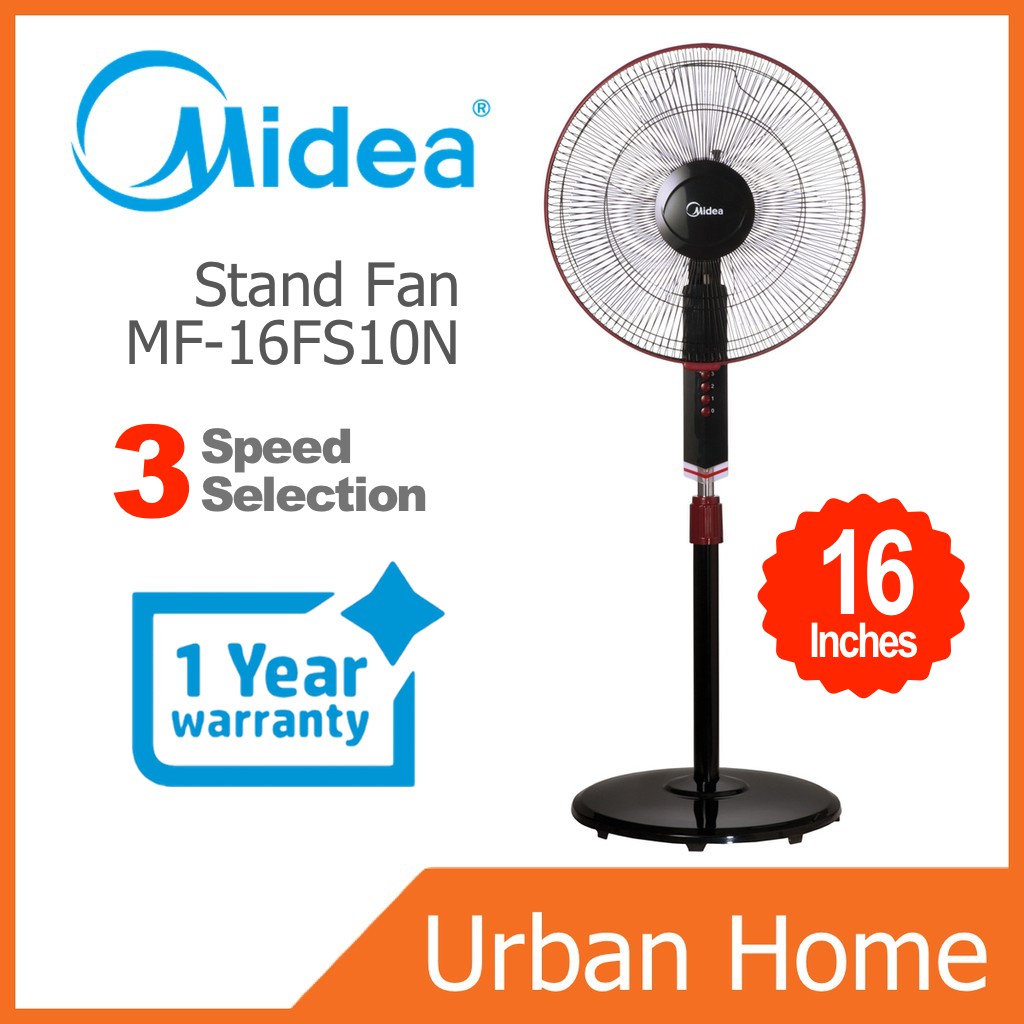 Midea 16 3 Speed Stand Floor Fan Mf 16fs10n Mf16fs10n Shopee Malaysia