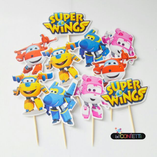 20pcs Super Wing cupcake topper | Shopee Malaysia