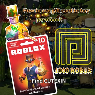 Roblox Premium Robux 1 Month Gift Card Code Shopee Malaysia