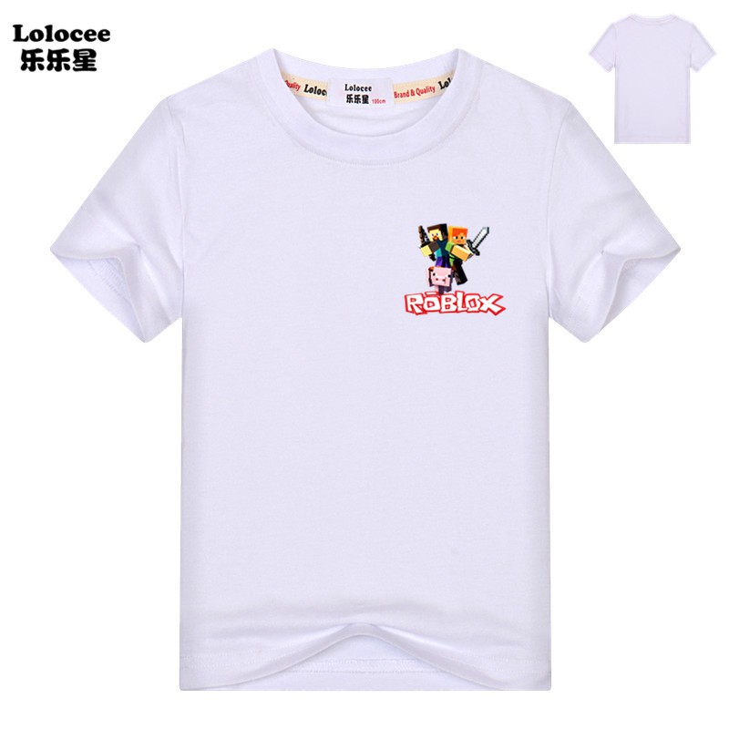 Youth Boys Minecraft Roblox Video Game T Shirt Kids Summer Short Sleeve Fashion Tops Shopee Malaysia - roblox pubg t shirt