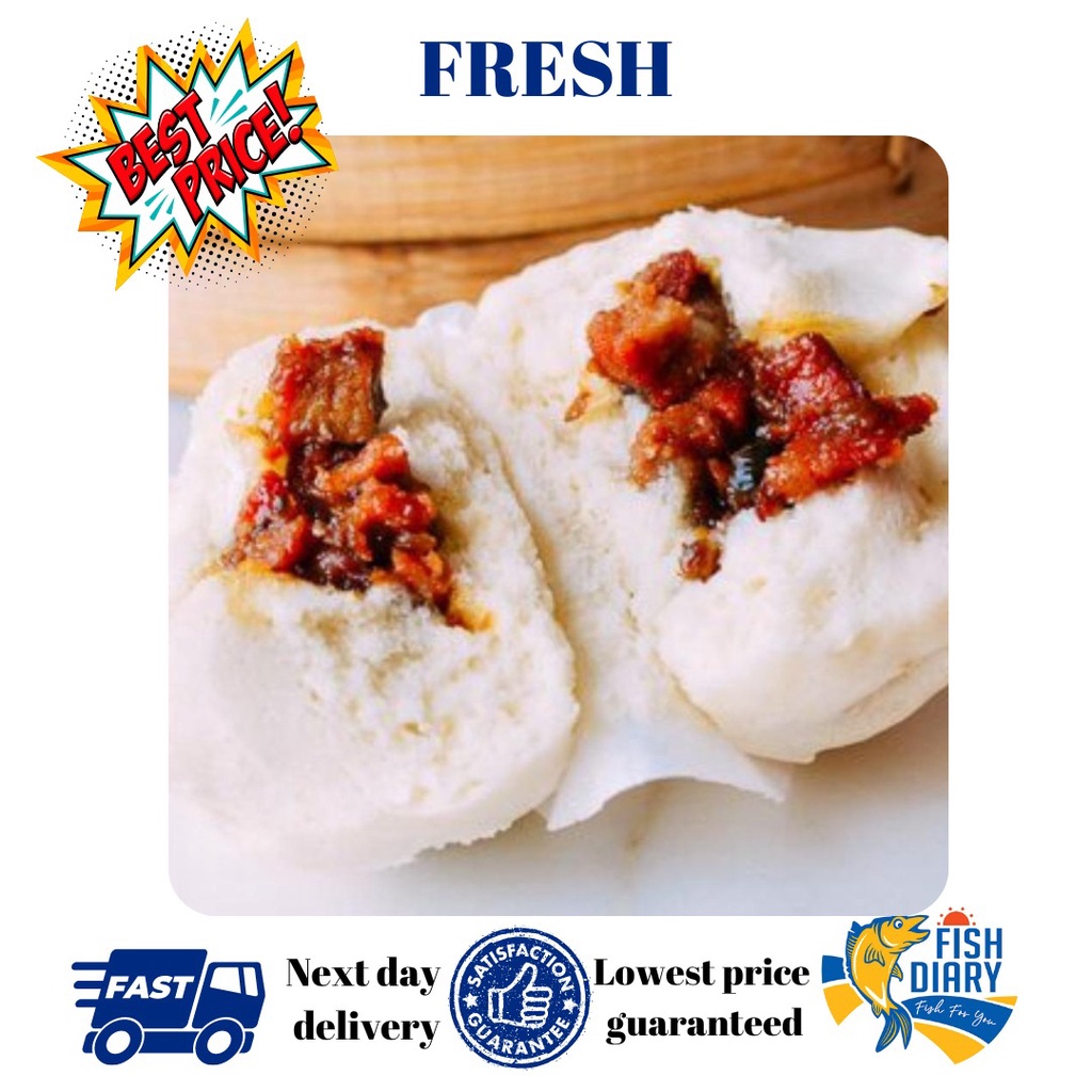 【Penang area only】小叉烧包/small Char Siew Pao- 4pcs（港式点心/ DimSum) (FREE DELIVERY for purchase RM120+)