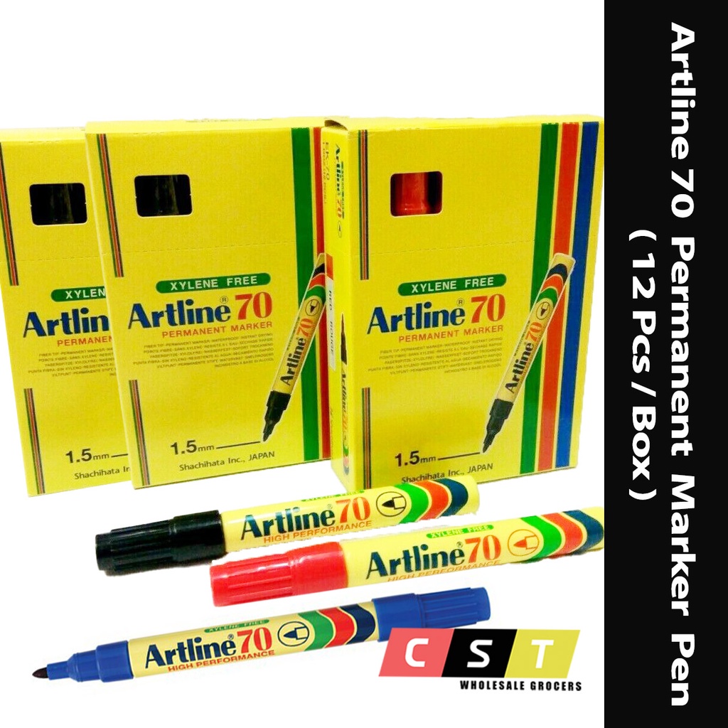 Artline 70 Permanent Marker Pen [12 Pcs/Box] | Shopee Malaysia