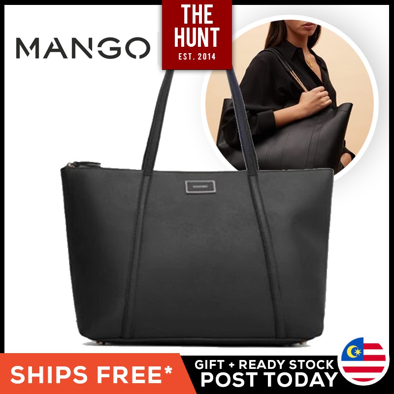 ReadyStockMANGO MNG Classic Premium Work Tote Women Handbag Bag Shoulder Bags Laptop Travel Hadiah