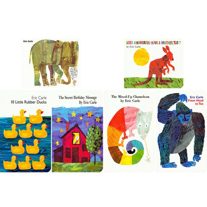 [6 Classic Board Books] Eric Carle Six Classic Board Books | Shopee ...