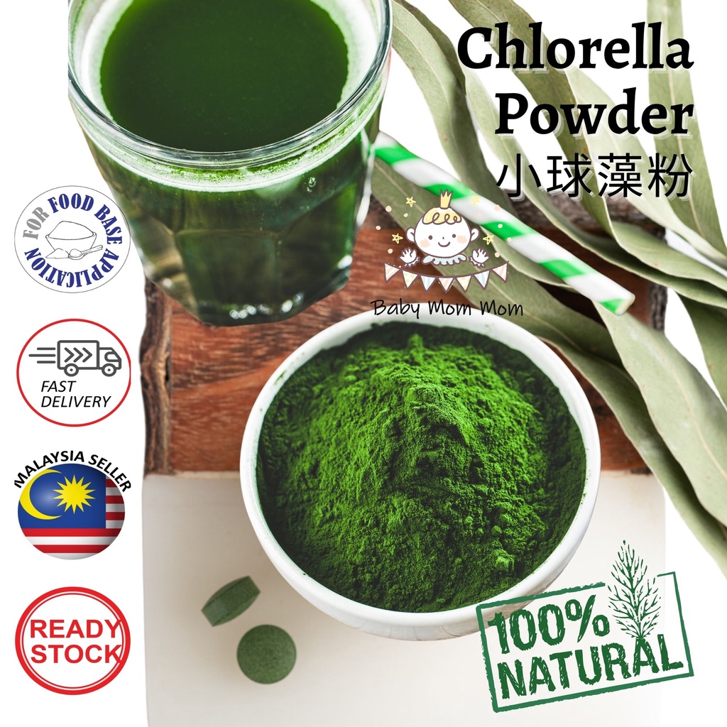 Chlorella Powder / 小球藻粉 / Serbuk Chlorella - Food Grade - Digestive Aid & Toxin Cleanse Promotes Weight Loss