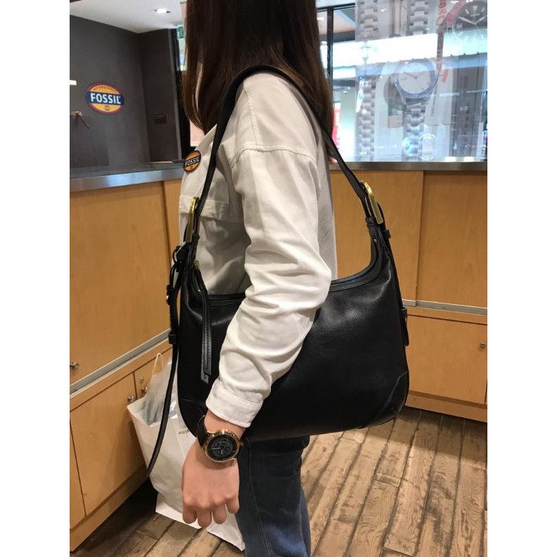 Authentic Fossil Hannah Hobo Shopee Malaysia