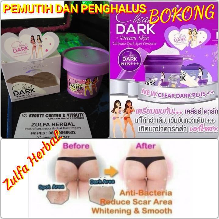 Chomnita CLEAR DARK IMPORT THAILAND Bleaching Buttocks And Herb Herbs DERMATURE
