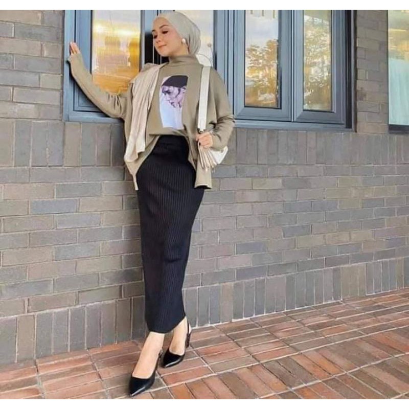 SKIRT PENCIL READY STOCK