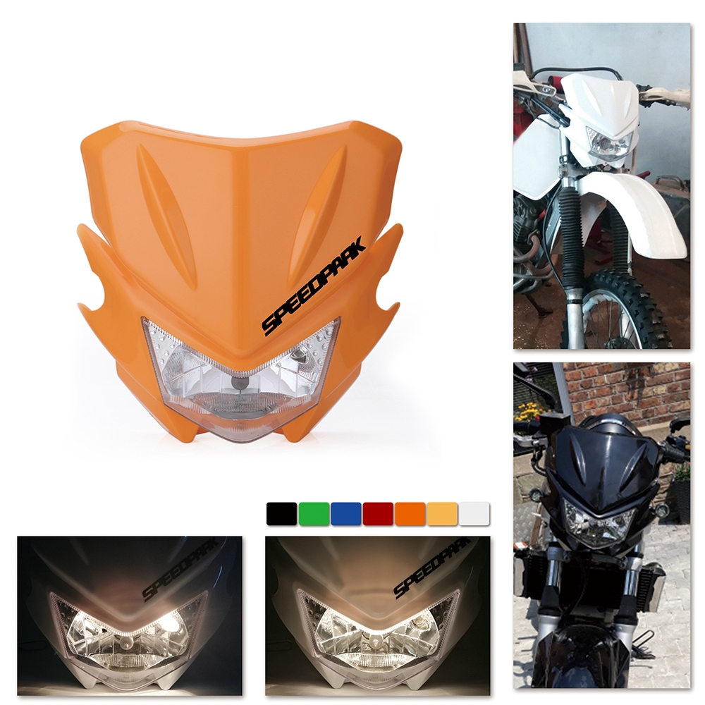 12v 35w Universal Motorcycle Street Fighter Headlight Fairing Headlamp Honda Shopee Malaysia