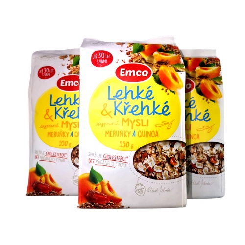 EMCO LIGHT & CRIPY APRICOT & QUINOA MUSLI 550G Shopee Malaysia