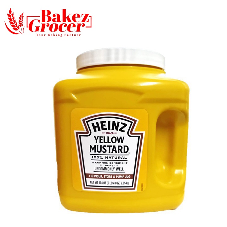 Heinz Yellow Mustard 100 Natural 2.94kg Shopee Malaysia