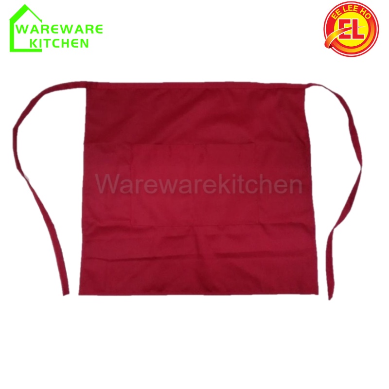 Unisex Half-length / Full Body Apron Cotton Apron 2pockets Kitchen Cooking Chef Waiter Red Blue White Black Eeleeho