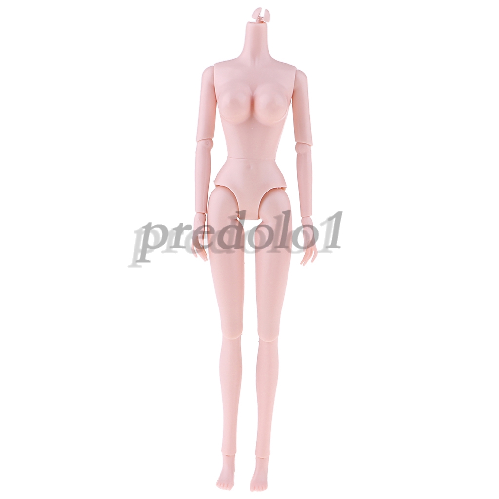 20 Joints Middle Bust Female Nude Body for OB Kurhn 1/4 BJD Dolls 