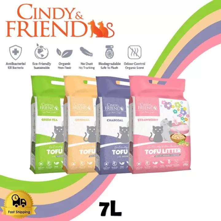 Cindy Friend Cat Tofu Litter Sand 7L/2.8KG Shopee Malaysia