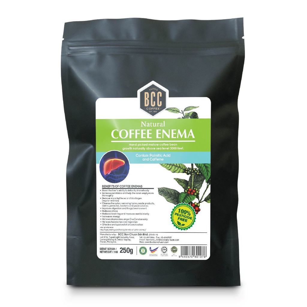 BCC Natural Coffee Enema Powder, Pesticide FREE Shopee Malaysia