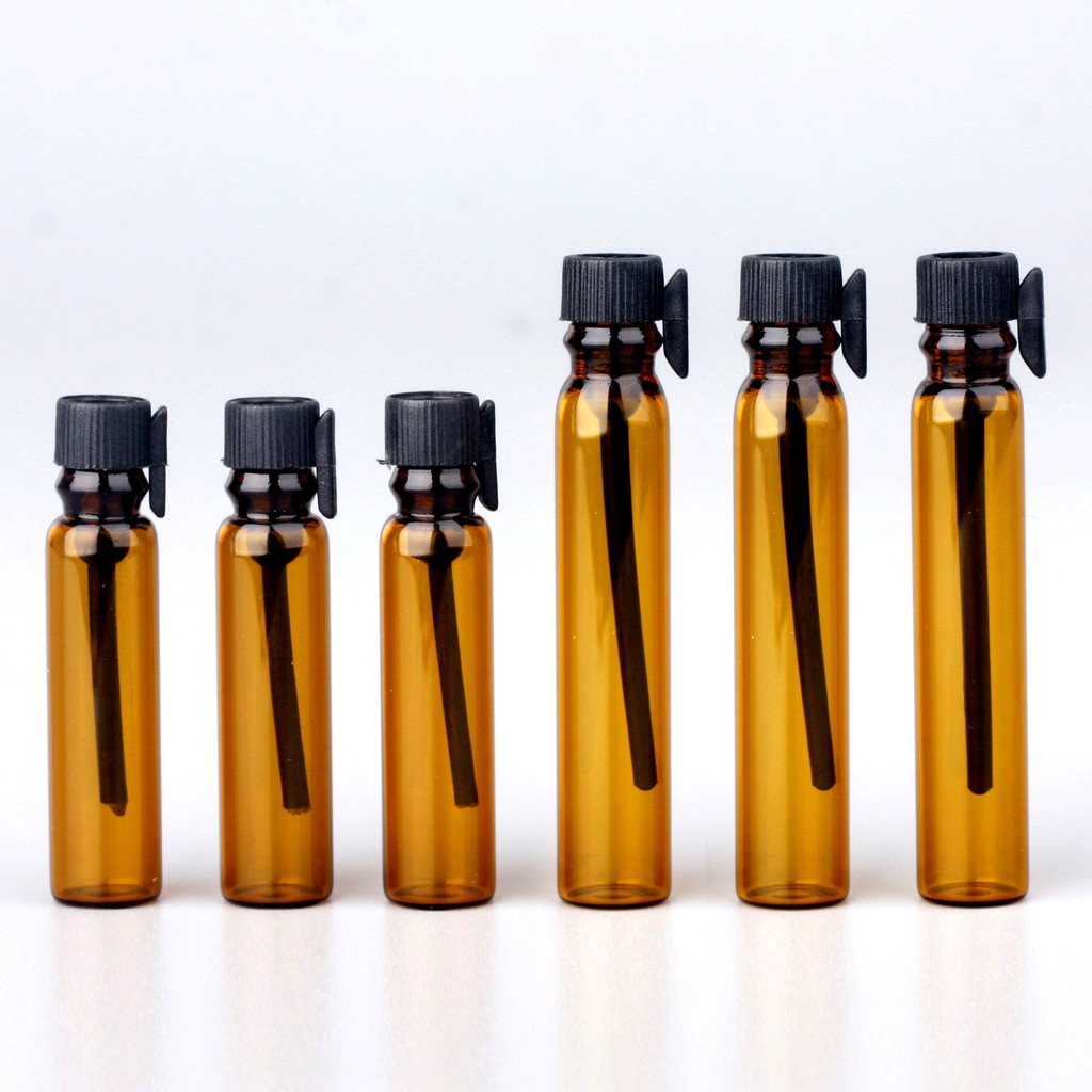 100Pcs/Lot 1ml 2ml Perfume Glass Dropper Bottle For Essential Oils ...