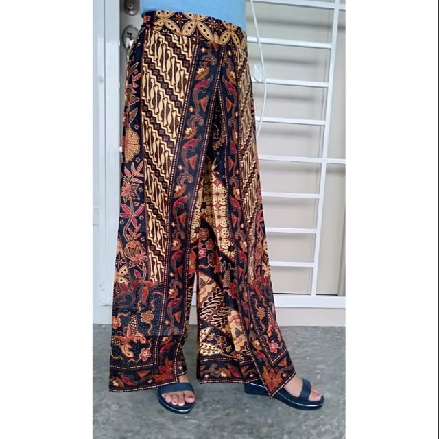  Seluar  Skirt Palazzo Batik  Viral Shopee Malaysia